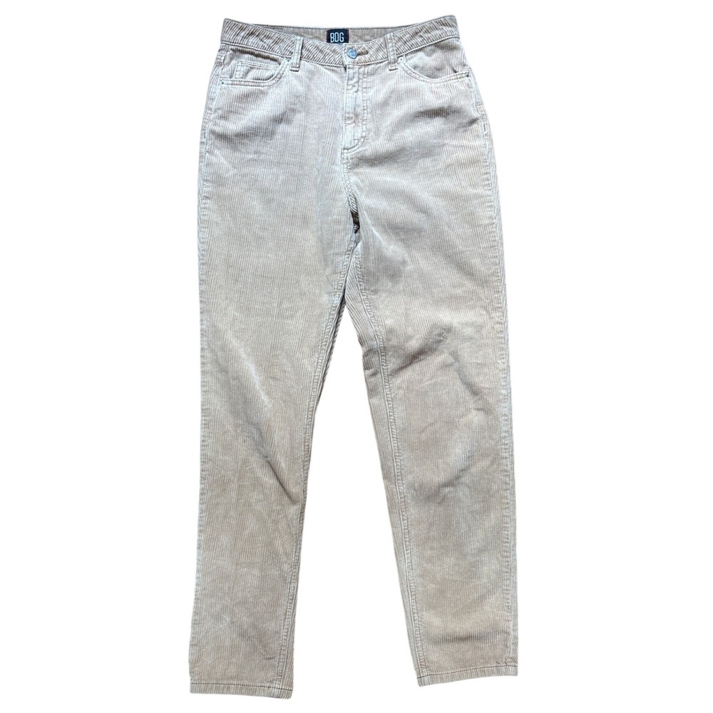 BDG Corduroy Mom‎ Jeans Women Tan Good High Rise Tapered OB781164 SIZE 27
